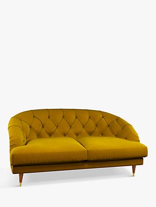 Radley Range, John Lewis + Swoon Radley Medium 2 Seater Sofa, Dark Leg, Turmeric Velvet