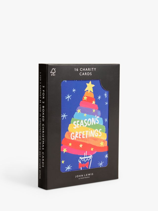 John Lewis Rainbow Time Capsule Rainbow Charity Christmas Cards, Box of 16