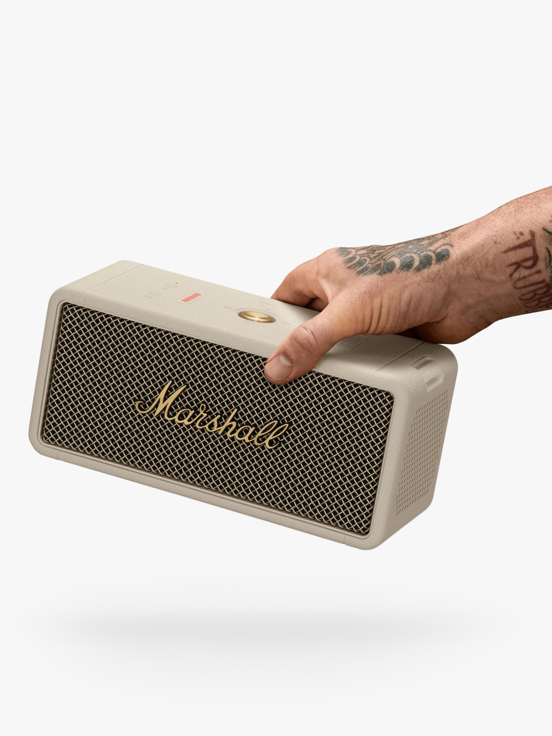 Marshall Middleton Portable Bluetooth Natural Speaker, Cream