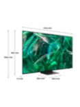 Samsung QE77S95C (2023) OLED HDR 4K Ultra HD Smart TV, 77 inch with TVPlus/Freesat HD & Dolby Atmos, Titan Black