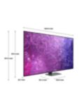 Samsung QE75QN90C (2023) Neo QLED HDR 4K Ultra HD Smart TV, 75 inch with TVPlus & Dolby Atmos, Carbon Silver