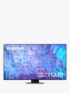 Samsung QE85Q80C (2023) QLED HDR 4K Ultra HD Smart TV, 85 inch with TVPlus & Dolby Atmos, Carbon Silver