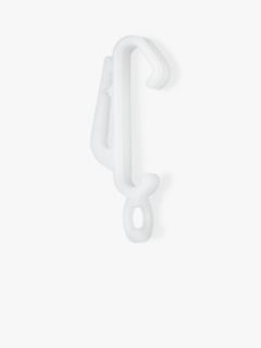 John Lewis ANYDAY Glider/Hook Lightweight Track, White, Pack of 10