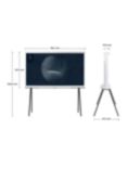 Samsung The Serif (2023) QLED HDR 4K Ultra HD Smart TV, 43 inch with TVPlus & Bouroullec Brothers Design