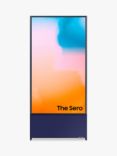 Samsung The Sero (2023) QLED HDR 4K Ultra HD Smart TV, 43 inch with Rotating Screen & TVPlus, Navy Blue