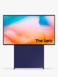 Samsung The Sero (2023) QLED HDR 4K Ultra HD Smart TV, 43 inch with Rotating Screen & TVPlus, Navy Blue