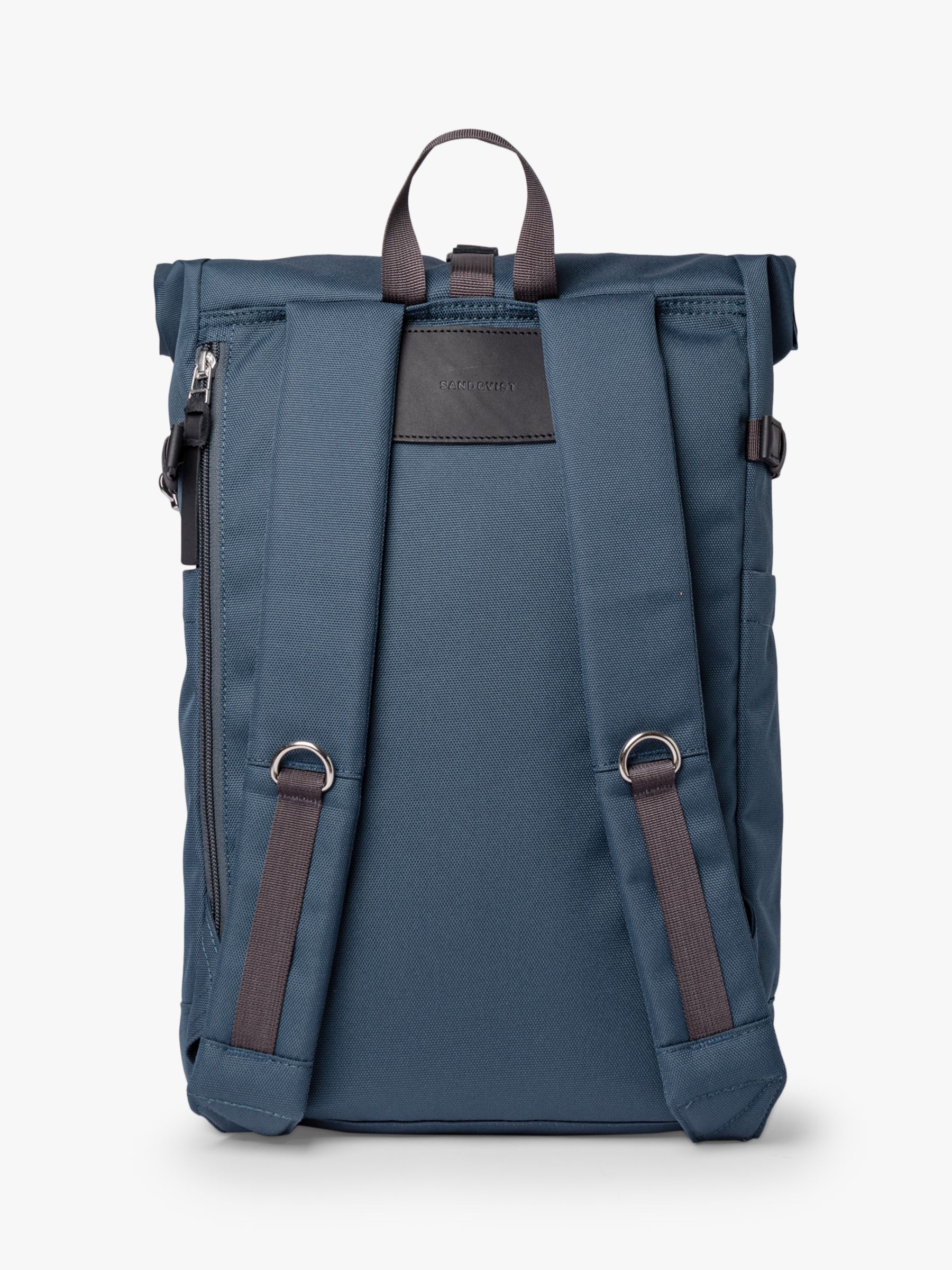 Sandqvist Ilon Rolltop Backpack, Steel Blue at John Lewis & Partners