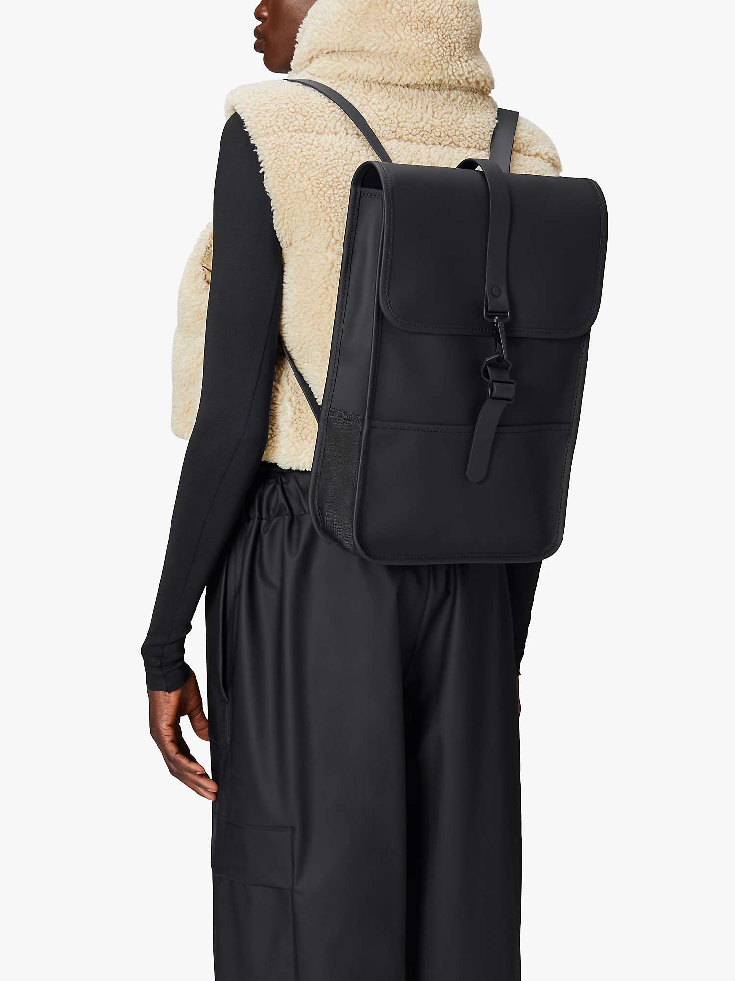 Buy Rains Classic Mini Backpack, Black Online at johnlewis.com