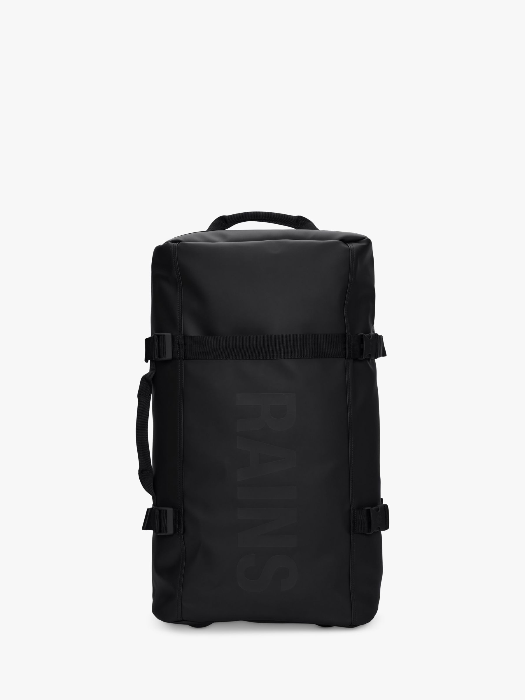 Rains Texel 64cm 2 Wheel Waterproof Medium Suitcase, Black