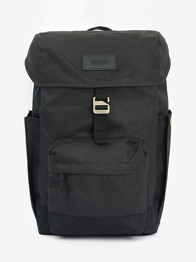 Barbour Essential Wax Backpack, Black