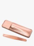 Tweezerman Rose Gold Mini Slant Tweezers with Case