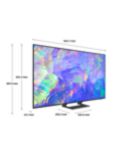 Samsung UE65CU8500 (2023) LED HDR 4K Ultra HD Smart TV, 65 inch with TVPlus, Titan Grey