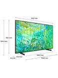 Samsung UE75CU8000 (2023) LED HDR 4K Ultra HD Smart TV, 75 inch with TVPlus, Black