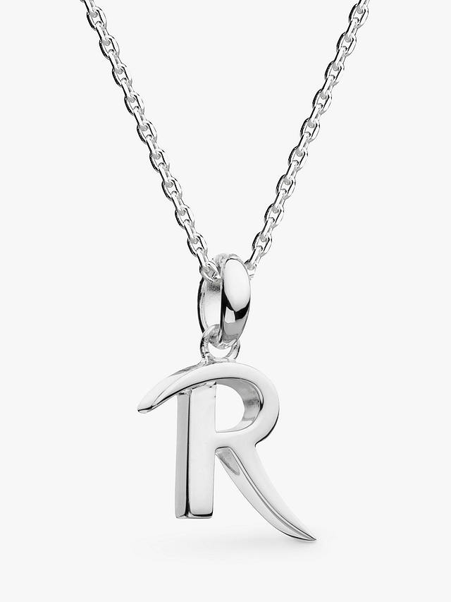 Kit Heath Skript Collection Signature Initial Pendant Necklace, Silver, R