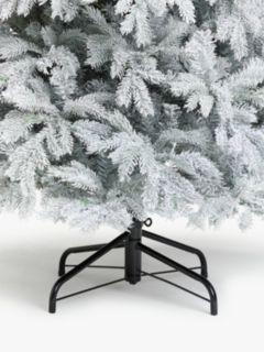 John Lewis Isla Diamond Frost Pre-lit Christmas Tree, 7ft