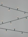 John Lewis 720 LED Lights, Green Wire / Warm White