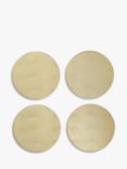 John Lewis Etched Scallop Stainless Steel Round Coasters, Set of 4