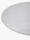 John Lewis Etched Scallop Stainless Steel Round Placemats, Set of 2
