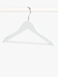 John Lewis Children's (FSC- Lotus Wood) Clothes Hangers, Pack of 6, White