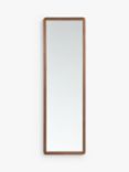 John Lewis Slim Solid Oak Wood Hall Mirror, 140 x 43cm