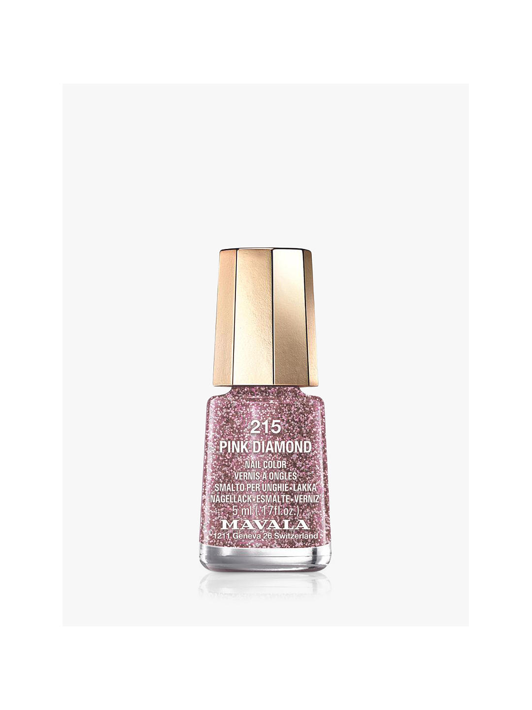 Mavala Mini Colour Nail Polish - Glitter, 215 Pink Diamond 1