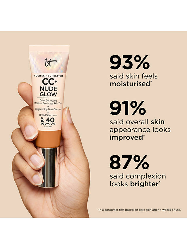 IT Cosmetics Your Skin But Better CC+ Nude Glow with SPF 40, Tan Warm 9