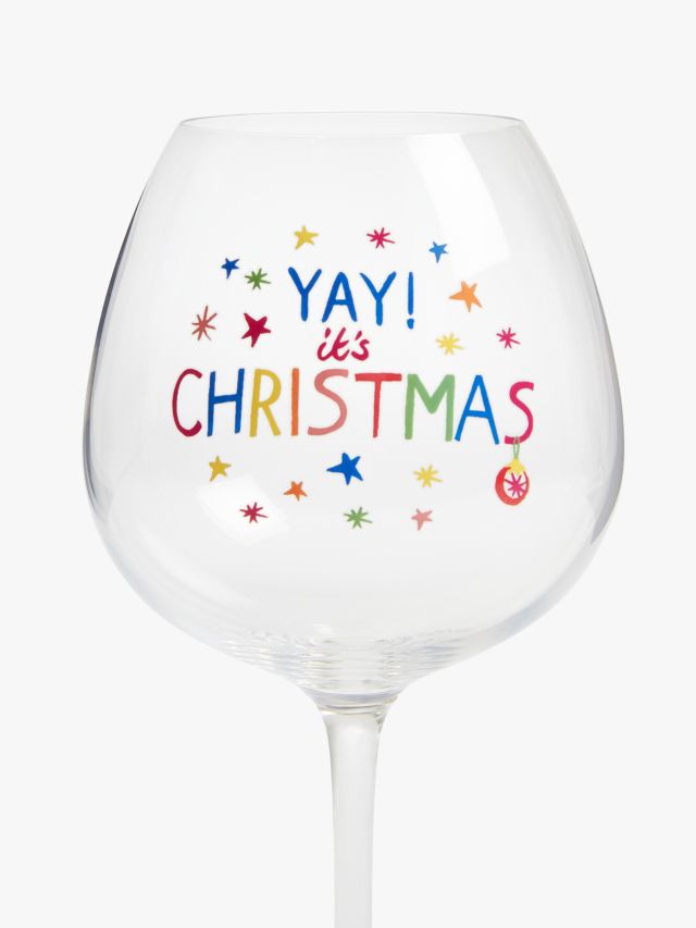 Christmas store gin glass