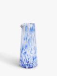 John Lewis Confetti Coloured Glass Carafe, 900ml, Blue
