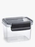 John Lewis Tritan Airtight Stackable Storage Container, 150ml, Clear/Black