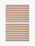 John Lewis Hive Woven Jacquard Cotton Placemats, Set of 2, Red/Multi