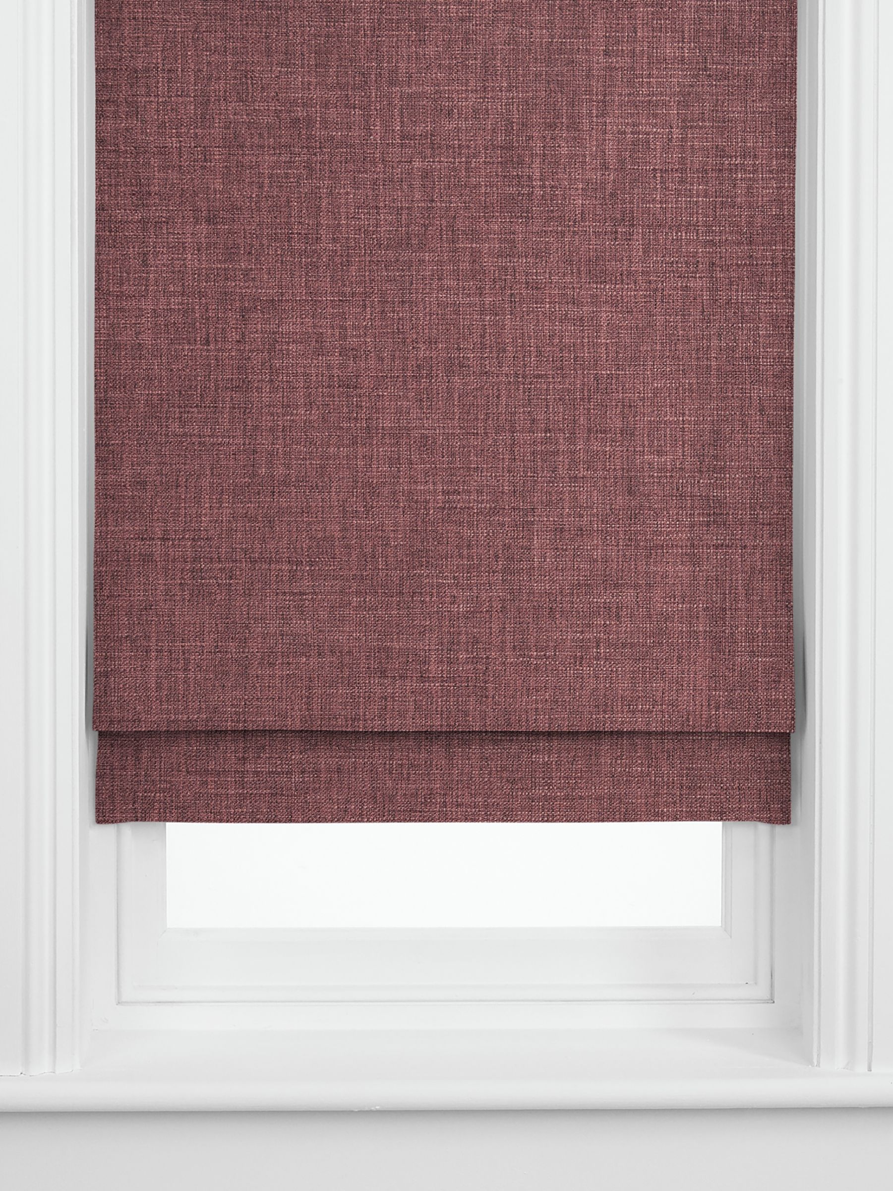 John Lewis Tonal Weave Made to Measure Curtains, Damson