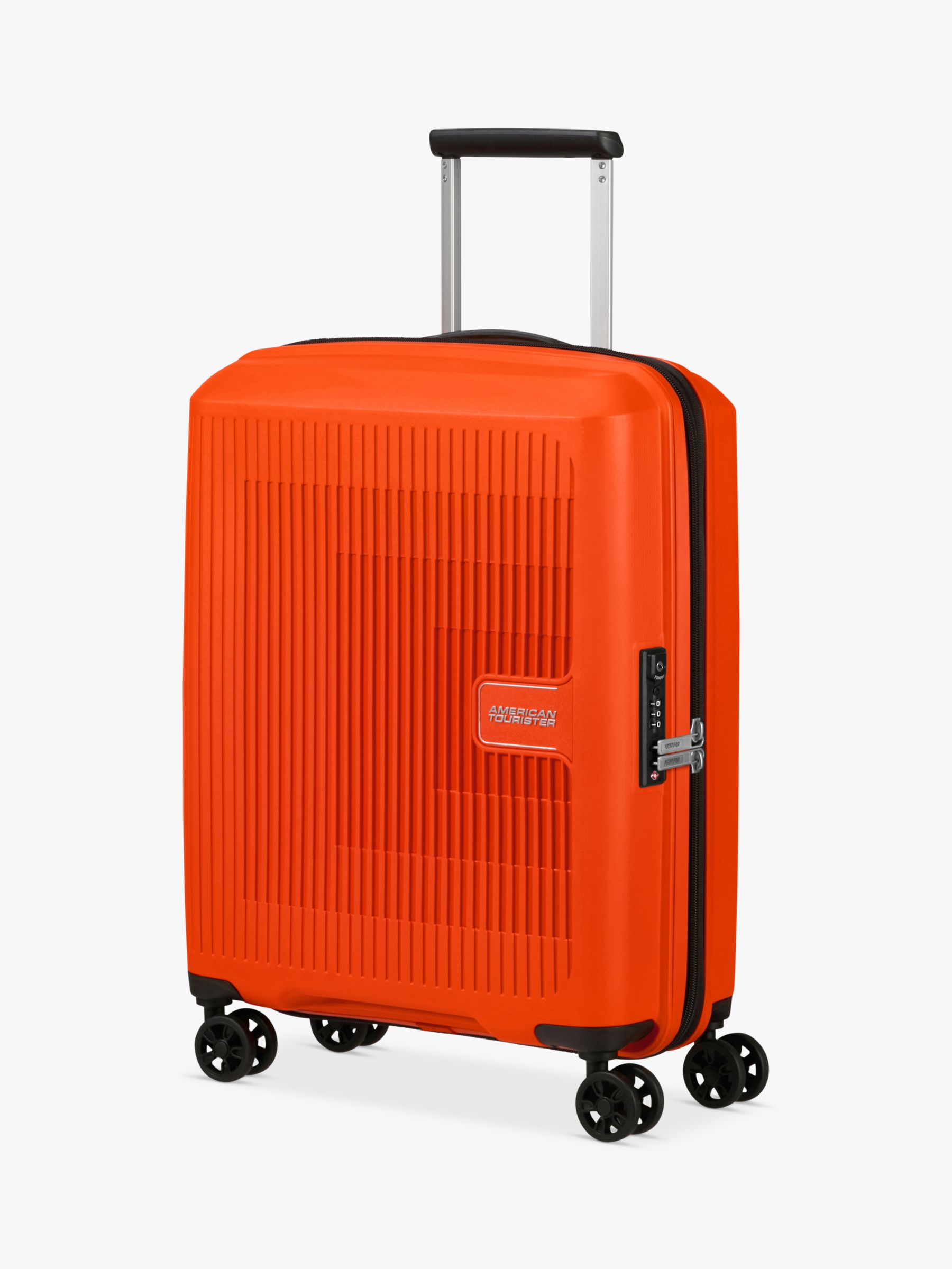 American Tourister Aerostep 4-Wheel 55cm Expandable Cabin Case, Bright ...