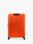 American Tourister Aerostep 4-Wheel 77cm Expandable Large Suitcase, Bright Orange