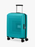 American Tourister Aerostep 4-Wheel 55cm Expandable Cabin Case, Turquoise Tonic