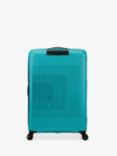 American Tourister Aerostep 4-Wheel 77cm Expandable Large Suitcase, Turquoise Tonic