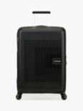 American Tourister Aerostep 4-Wheel 67cm Expandable Medium Suitcase, Black