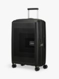 American Tourister Aerostep 4-Wheel 67cm Expandable Medium Suitcase, Black