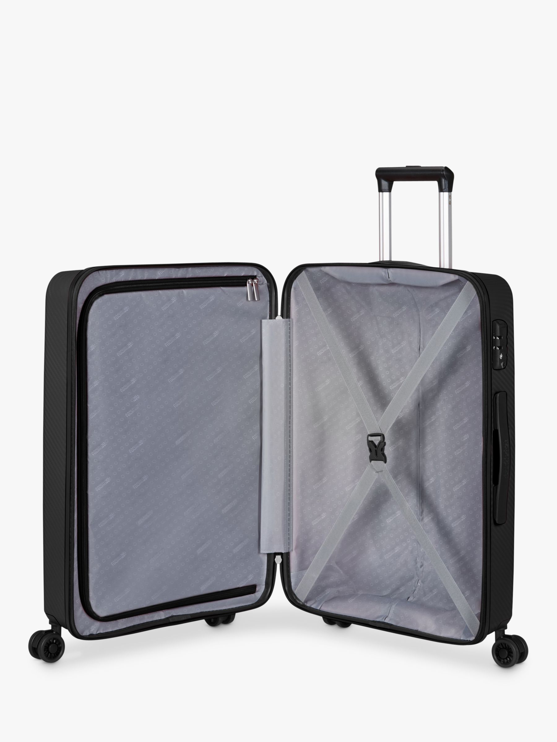 American Tourister Summer Hit 4-Wheel 76cm Large Suitcase, Black