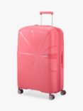 American Tourister Starvibe 77cm Expandable 4-Wheel Large Suitcase, Sunkissed Coral