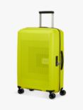 American Tourister Aerostep 4-Wheel 67cm Expandable Medium Suitcase, Light Lime