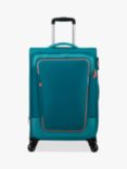 American Tourister Pulsonic 4-Wheel 68cm Expandable Medium Suitcase, Stone Teal