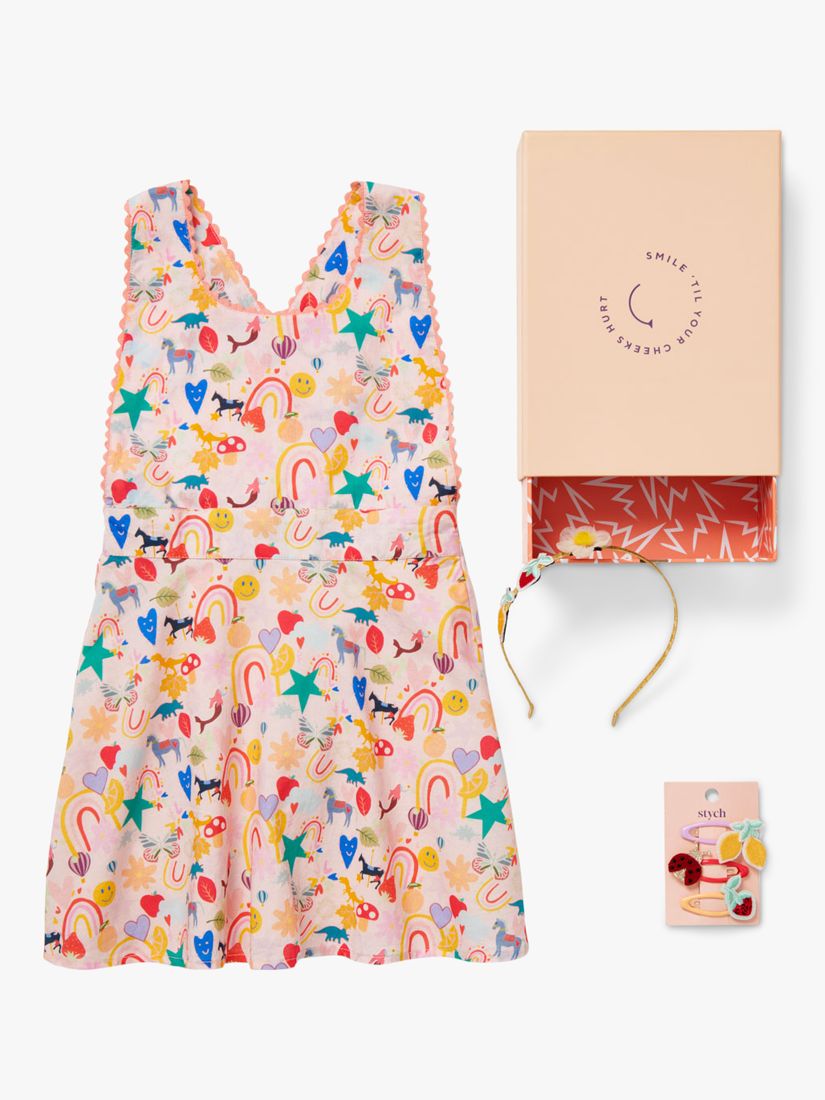 Stych Kids' Heritage Dress & Accessories Gift Box Set, 5-6 Years, Multi