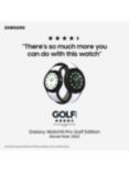 Samsung Galaxy Watch5 Pro Golf Edition, Bluetooth, 45mm, Titanium with Silicone Strap, Black Titanium