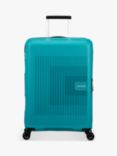 American Tourister Aerostep 4-Wheel 67cm Expandable Medium Suitcase, Turquoise Tonic