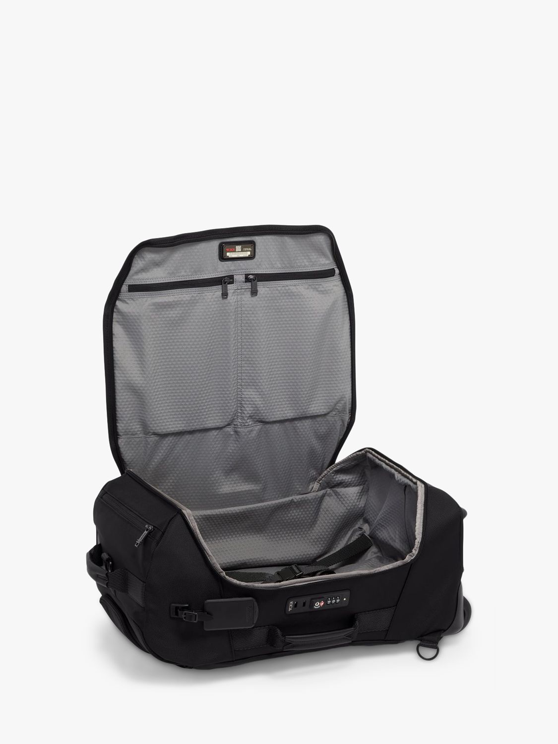Buy TUMI Alpah Bravo 2-Wheel Duffel Holdall Bag, Black Online at johnlewis.com