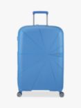 American Tourister Starvibe 77cm Expandable 4-Wheel Large Suitcase, Tranquil Blue