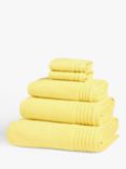 John Lewis Ultra Soft Cotton Towels, Sunshine Yellow