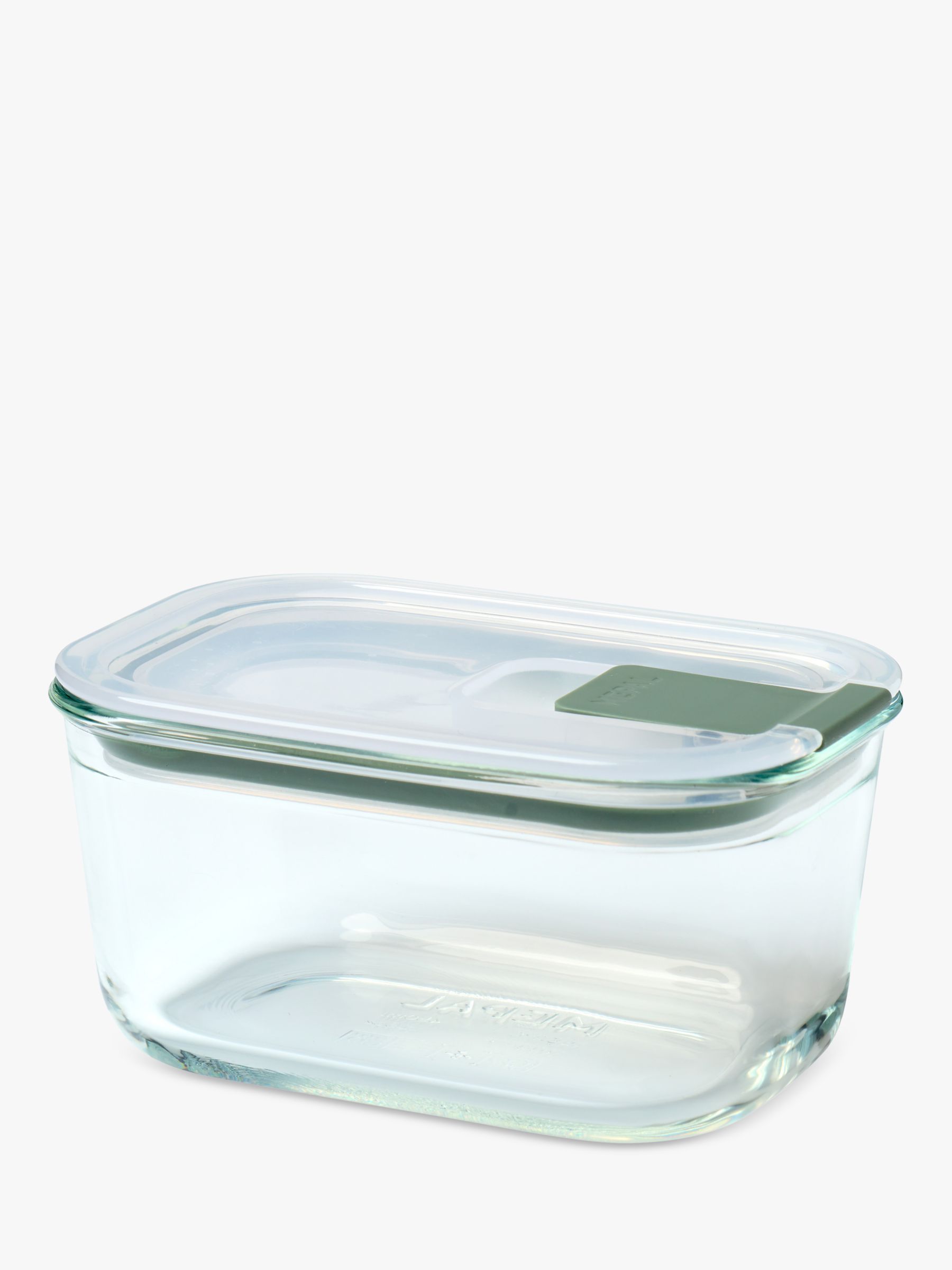 John Lewis Airtight Glass Storage Jar with Acacia Wood Lid, 500ml