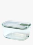 Mepal EasyClip Oven Safe Glass Storage Container, 450ml, Nordic Sage