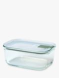 Mepal EasyClip Oven Safe Glass Storage Container, 700ml, Nordic Sage